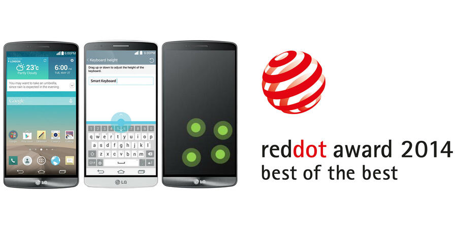 Компанията LG отличена на наградите Red Dot 2014 за интуитивно потребителско преживяване